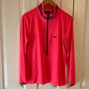 Victoria's Secret Pink Hot Pink Ultimate Half ZipTop - Size L